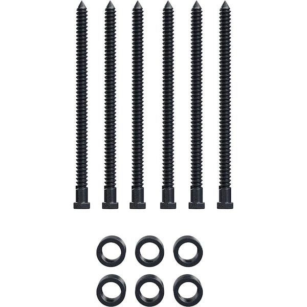 Ekena Millwork Barnfold 4-Door 1/2" Extension Kit, Dark Gray GB6007M4EDG - main